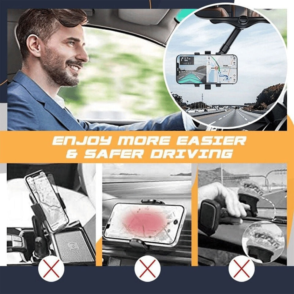 Spin Mirror Mobile Holder