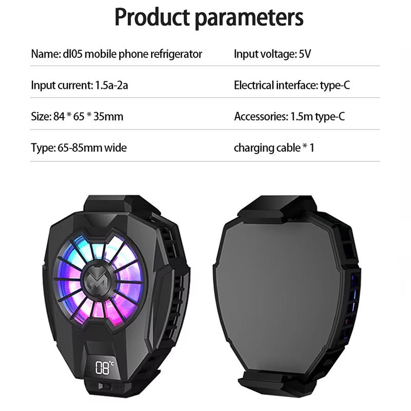 Memo Dl05 Portable Semiconductor Phone Cooler Fan