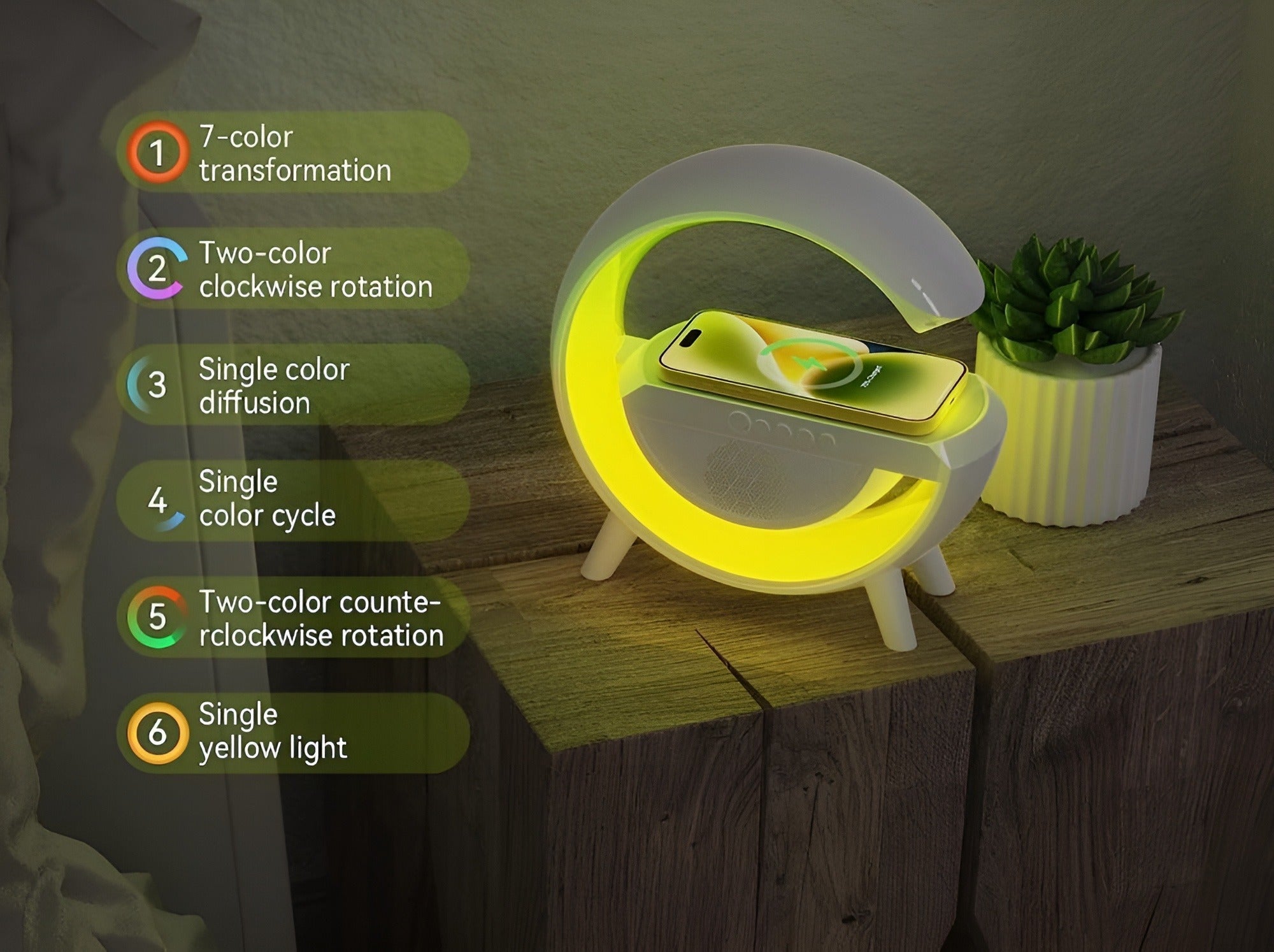 G Shaped Rgb Light Table